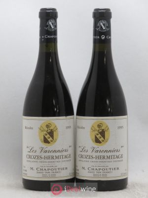 Crozes-Hermitage Les Varonniers Chapoutier  1995 - Lot of 2 Bottles