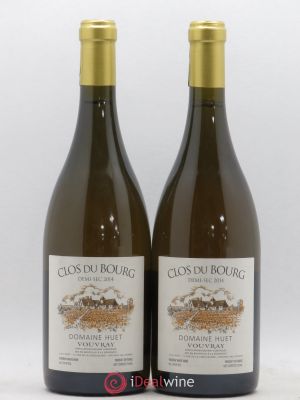 Vouvray Clos du Bourg Demi-Sec Huet (Domaine)  2014 - Lot of 2 Bottles