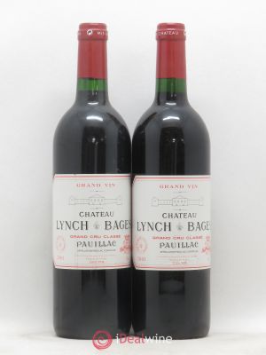 Château Lynch Bages 5ème Grand Cru Classé  2001 - Lot de 2 Bouteilles