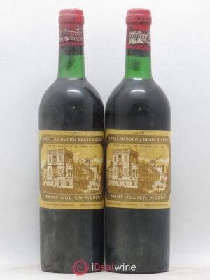 Château Ducru Beaucaillou 2ème Grand Cru Classé  1975 - Lot of 2 Bottles