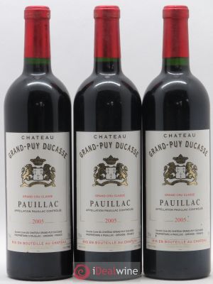 Château Grand Puy Ducasse 5ème Grand Cru Classé  2005 - Lot of 3 Bottles