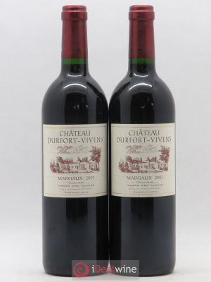 Château Durfort Vivens 2ème Grand Cru Classé  2003 - Lot of 2 Bottles