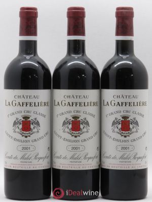 Château la Gaffelière 1er Grand Cru Classé B  2001 - Lot of 3 Bottles