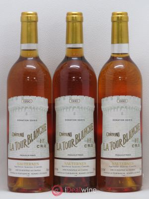 Château la Tour Blanche 1er Grand Cru Classé  1990 - Lot of 3 Bottles