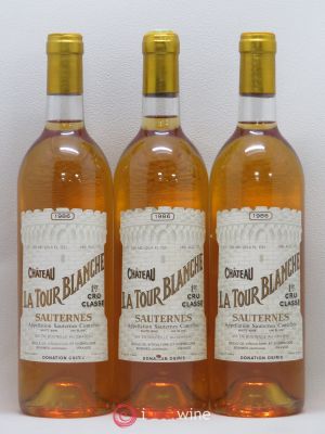 Château la Tour Blanche 1er Grand Cru Classé  1986 - Lot of 3 Bottles