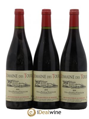 IGP Vaucluse (Vin de Pays de Vaucluse) Domaine des Tours Emmanuel Reynaud  2018 - Lot of 3 Bottles