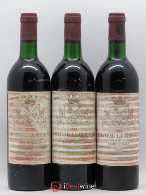 Château la Bridane Cru Bourgeois  1986 - Lot of 3 Bottles