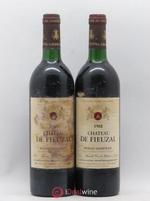 Château de Fieuzal Cru Classé de Graves  1988 - Lot of 2 Bottles