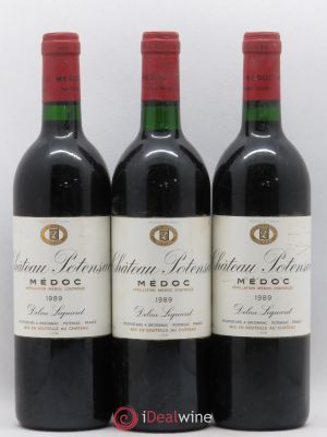 Château Potensac  1989 - Lot of 3 Bottles