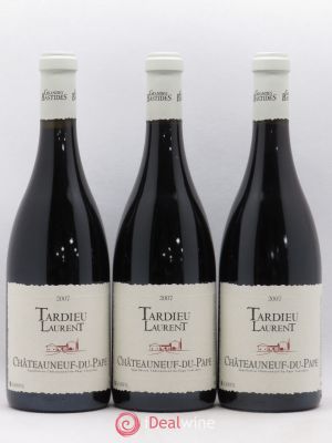 Châteauneuf-du-Pape Domaine Tardieu-Laurent Famille Tardieu  2007 - Lot of 3 Bottles