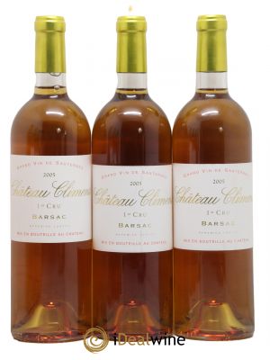 Château Climens 1er Grand Cru Classé 2005 - Lot de 3 Bottles