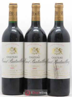 Château Haut Batailley 5ème Grand Cru Classé  1993 - Lot of 3 Bottles
