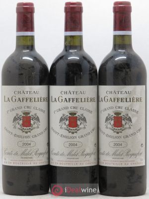 Château la Gaffelière 1er Grand Cru Classé B  2004 - Lot of 3 Bottles