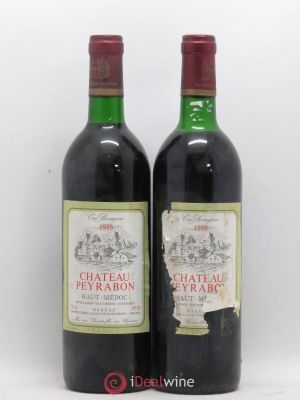 Château Peyrabon Cru Bourgeois  1986 - Lot of 2 Bottles