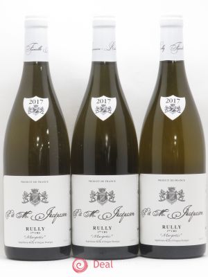 Rully 1er Cru Margotés Paul & Marie Jacqueson  2017 - Lot of 3 Bottles