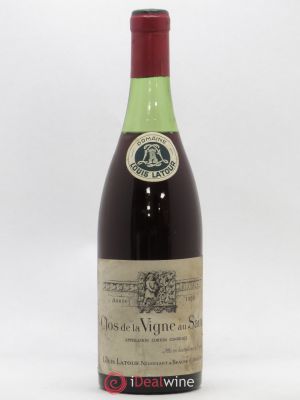 Corton Grand Cru Clos de la vigne au Saint Louis Latour (Domaine)  1969 - Lot de 1 Bouteille