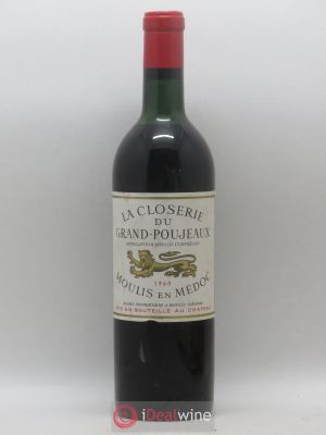 Moulis en Médoc la Closerie du grand poujeaux 1960 - Lot of 1 Bottle