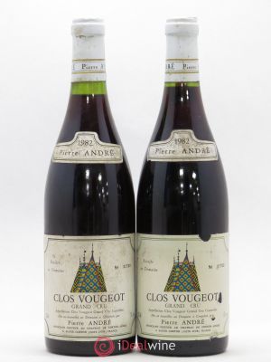 Clos de Vougeot Grand Cru Pierre André 1982 - Lot of 2 Bottles