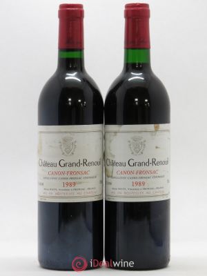 Canon-Fronsac Château Grand Renouil 1989 - Lot of 2 Bottles