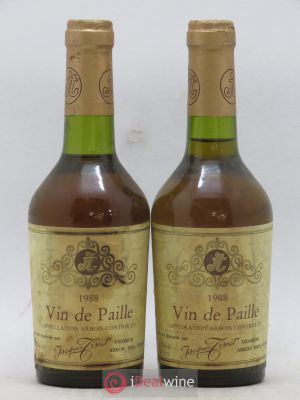 Arbois Vin de Paille Jacques Tissot (sans prix de réserve) 1988 - Lot de 2 Demi-bouteilles