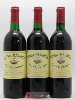 Clos du Marquis  1989 - Lot of 3 Bottles
