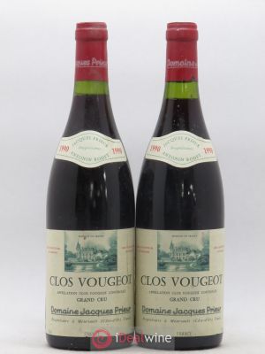 Clos de Vougeot Grand Cru Jacques Prieur (Domaine)  1990 - Lot de 2 Bouteilles