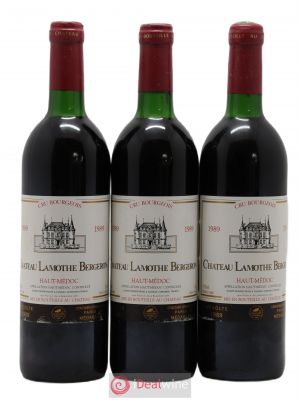 Château Lamothe Bergeron Cru Bourgeois (no reserve) 1989 - Lot of 3 Bottles