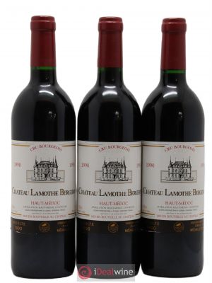 Château Lamothe Bergeron Cru Bourgeois (no reserve) 1990 - Lot of 3 Bottles