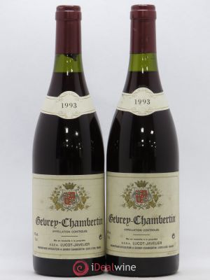 Gevrey-Chambertin Lucot Javelier 1993 - Lot de 2 Bouteilles