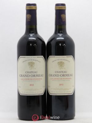 Lalande-de-Pomerol Château Grand Ormeau (no reserve) 2012 - Lot of 2 Bottles