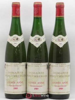 Gewurztraminer Cuvée Anne Schlumberger 1989 - Lot of 3 Bottles