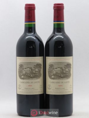 Carruades de Lafite Rothschild Second vin  1994 - Lot de 2 Bouteilles