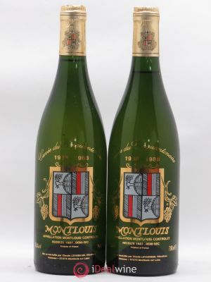 Montlouis-sur-Loire Demi-Sec Cuvée du Cinquantenaire Claude Levasseur 1987 - Lot of 2 Bottles