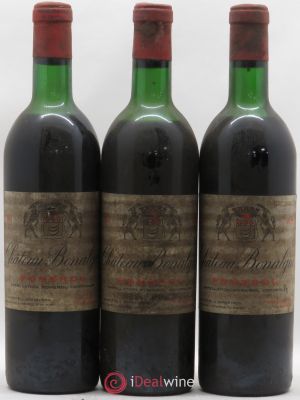 Château Bonalgue  1971 - Lot of 3 Bottles