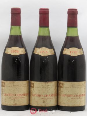 Gevrey-Chambertin Huguenot Pere & Fils 1976 - Lot of 3 Bottles