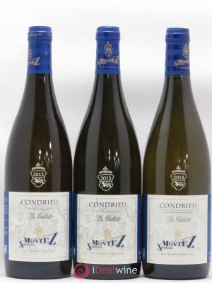 Condrieu Assortiment (2012-2013-2014) Vignobles du Monteillet La Grillette Montez  - Lot of 3 Bottles