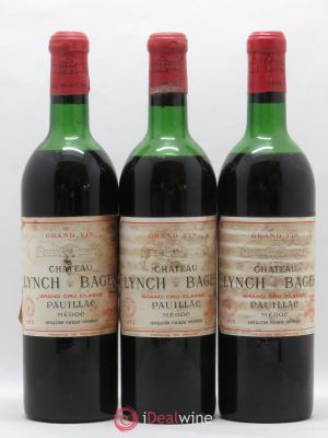 Château Lynch Bages 5ème Grand Cru Classé  1973 - Lot of 3 Bottles