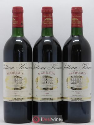 Château Kirwan 3ème Grand Cru Classé  1984 - Lot of 3 Bottles