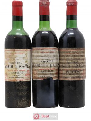 Château Lynch Bages 5ème Grand Cru Classé  1973 - Lot of 3 Bottles