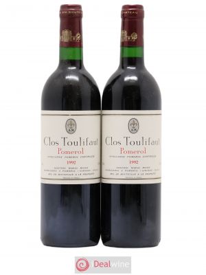 Pomerol Clos Toulifaut 1992 - Lot of 2 Bottles