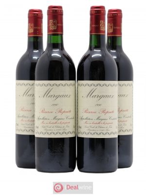- Margaux Réserve Propriété Château du Tertre 1990 - Lot of 4 Bottles