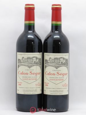 Château Calon Ségur 3ème Grand Cru Classé  2000 - Lot of 2 Bottles