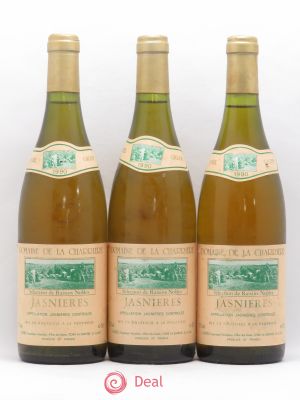 Jasnières Domaine de la Charriere Joël Gigou Sélection de raisins nobles  1990 - Lot of 3 Bottles