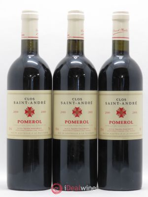 Pomerol Clos Saint-André 2000 - Lot of 3 Bottles