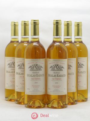 Château Sigalas Rabaud 1er Grand Cru Classé  2000 - Lot of 6 Bottles