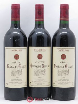 Château Gombaude Guillot  1995 - Lot of 3 Bottles