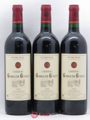 Château Gombaude Guillot  1995 - Lot of 3 Bottles
