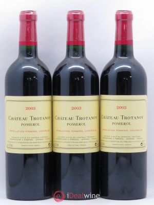 Château Trotanoy  2003 - Lot of 3 Bottles