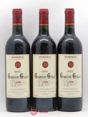 Château Gombaude Guillot  1990 - Lot of 3 Bottles