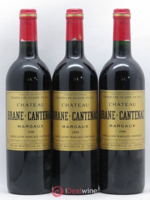 Château Brane Cantenac 2ème Grand Cru Classé  1999 - Lot of 3 Bottles